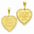 14k Gold Reversible For A Special Grandma Pendant, Pendants for Necklace