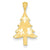 14k Gold Diamond-cut Christmas Tree Charm hide-image