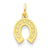 14k Gold Horseshoe Charm hide-image