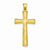 14k Gold Satin & Diamond -cut Cross pendant, Dazzling Pendants for Necklace
