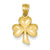 14k Gold Shamrock Charm hide-image