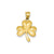 Shamrock Charm in 14k Gold