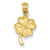 14k Gold Shamrock Charm hide-image