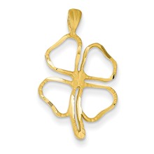 14k Gold Shamrock Charm hide-image