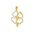 Shamrock Charm in 14k Gold