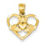 14k Gold Claddagh Charm hide-image