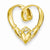 14k Gold Claddagh Chain Slide Pendant, Pendants for Necklace