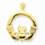 14k Gold Claddagh Pendant, Stylish Pendants for Necklace