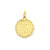 Registered Nurse Disc Charm in 14k Gold