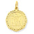 14k Gold Registered Nurse Disc Charm hide-image