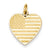 14k Gold Flag Heart Charm hide-image