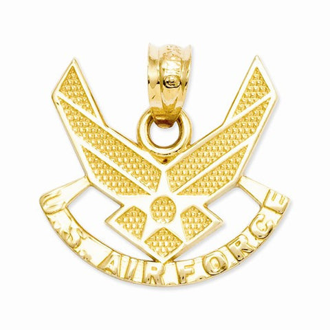 14k Gold U. S. Air Force Pendant, Pendants for Necklace