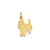 Dog Charm in 14k Gold