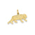 Tiger Charm in 14k Gold