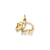 Elephant Charm in 14k Gold