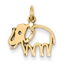 14k Gold Elephant Charm hide-image