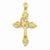 14k Gold Satin Passion Cross Pendant, Pendants for Necklace