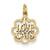 14k Gold I Love Cats Charm hide-image