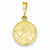 14k Gold Polished & Satin Raphael Angel Pendant, Pendants for Necklace