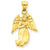 14k Gold Polished Angel Charm hide-image