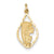 14k Gold Blessed Mary Charm hide-image