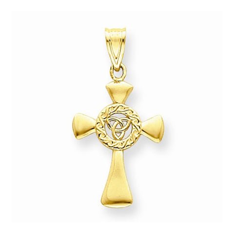 14k Gold Celtic Cross Pendant, Lovely Pendants for Necklace