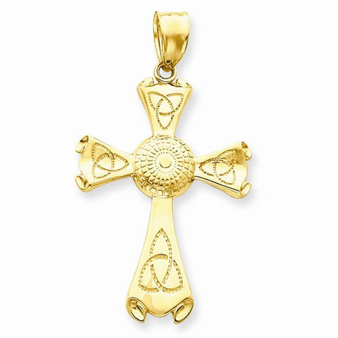 14k Gold Celtic Cross pendant, Stylish Pendants for Necklace