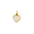 Cross in Heart Charm in 14k Gold