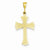 14k Gold Fleur De Lis Cross pendant, Adorable Pendants for Necklace
