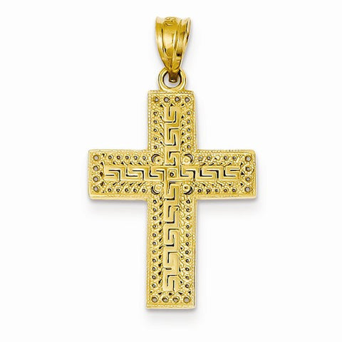 14k Gold Greek Filigree Cross Pendant, Pendants for Necklace