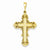14k Gold Fleur De Lis Cross pendant, Exquisite Pendants for Necklace
