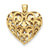 14k Gold Fancy Heart Charm hide-image