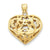 14k Gold Fancy Heart Charm hide-image