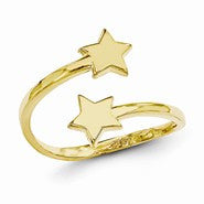 14k Yellow Gold Star Toe Ring