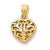 14k Gold Fancy Heart Charm hide-image