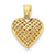 14k Gold Fancy Mesh Heart Charm hide-image