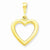 14k Gold Solid Polished Heart Pendant, Pendants for Necklace