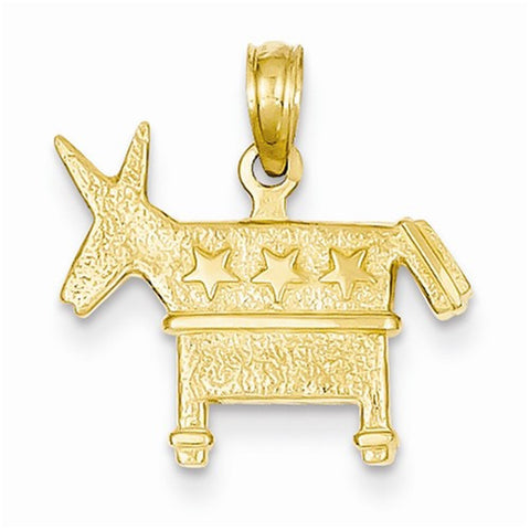 14k Gold Democratic Pendant, Pendants for Necklace