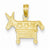 14k Gold Democratic Pendant, Pendants for Necklace
