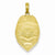 14k Gold Polished Badge Pendant, Pendants for Necklace