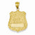 14k Gold Large Police Badge Pendant, Pendants for Necklace