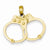 14k Gold Handcuffs pendant, Lovely Pendants for Necklace