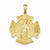 14k Gold Large St. Florian Badge Pendant, Pendants for Necklace
