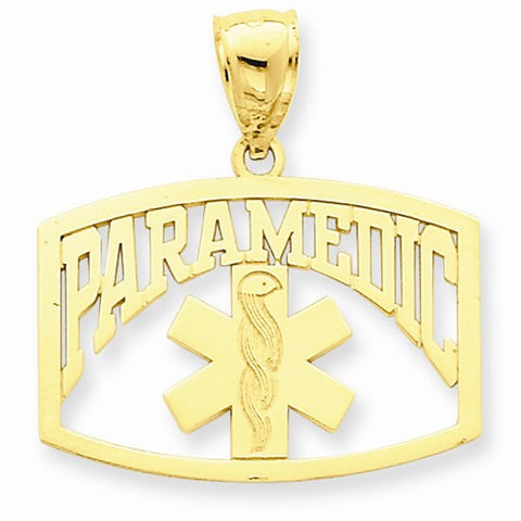 14k Gold Paramedic Pendant, Pendants for Necklace
