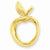 14k Gold Satin Polished Cut-Out Apple Pendant, Pendants for Necklace