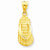 14k Gold Solid Polished Sandals pendant, Classy Pendants for Necklace