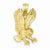 14k Gold Solid Polished Eagle pendant, Classy Pendants for Necklace
