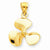 14k Gold Polished 3-Dimensional Propeller pendant, Pendants for Necklace