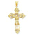 14k Gold INRI Fleur De Lis Crucifix pendant, Appealing Pendants for Necklace