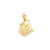 Dolphin & Sand dollar Charm in 14k Gold